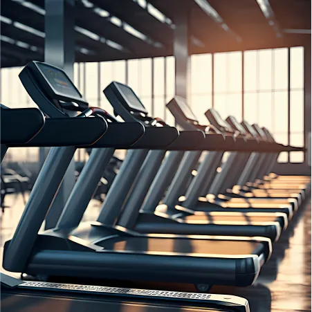 Fitness center in luxury gated villas in Akkarai