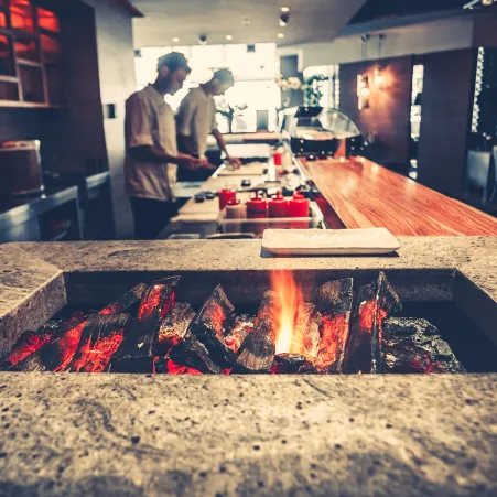 Barbeque zone in luxury 4 BHK villa in ECR