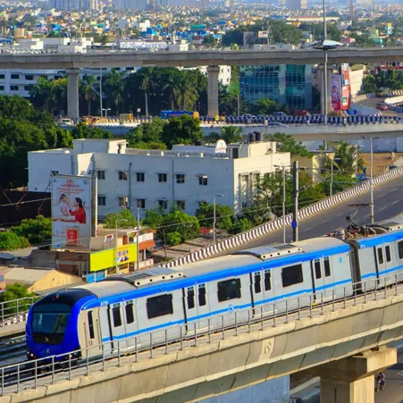 Metro access near luxury villas for sale in Akkarai